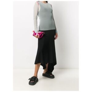 Ambush power sheer mesh tee top in mint xs